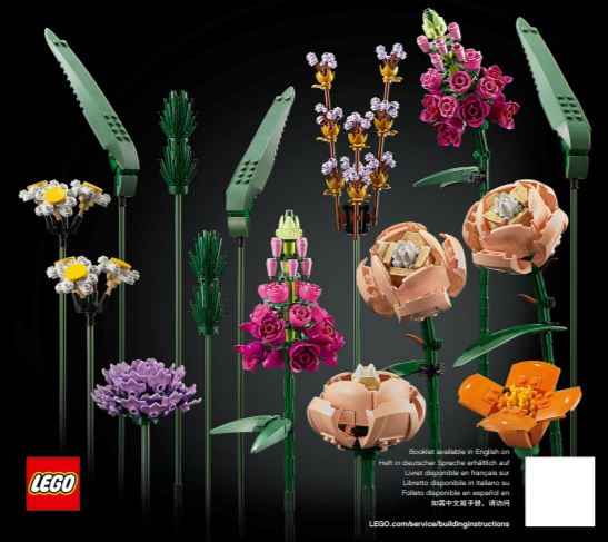 Bouquet di Fiori LEGO: prezzo, dove comprare e istruzioni PDF - GBR