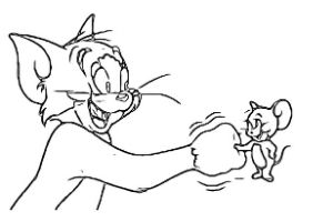 Tom e Jerry da colorare e stampare: disegni del film PDF fogli A4