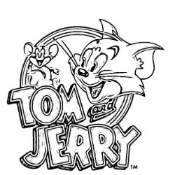 Disegno di Tom e Jerry in Azione a colori per bambini 
