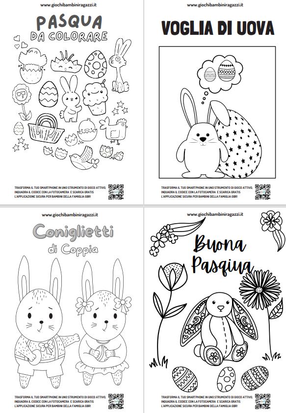 Felice Pasqua Libro da Colorare per Bambini 4-8 anni: Questo libro contiene  disegni pronti per la colorazione per bambini divisi tra raccolta differen  (Paperback)