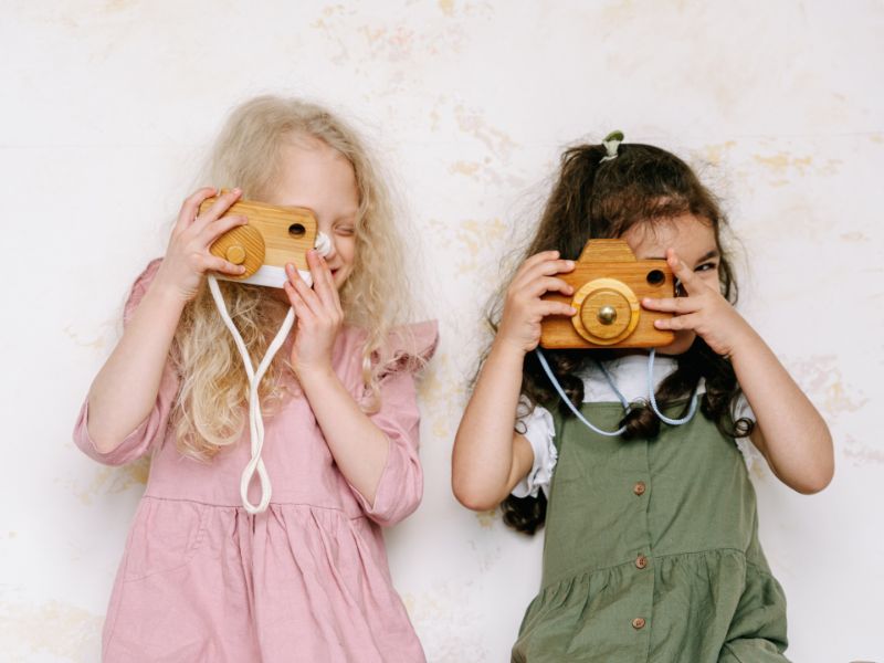 Macchina Fotografica Bambini Istantanea Selfie Fotocamera Digitale per  Bambini Stampa Immediate con 2 rotoli di carta per stampa, 5 Penne  Colorate